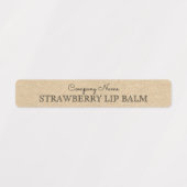 Rustieke Kraft Papier Stijl Lip Balm Business Cust Labels (Design 1)