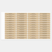 Rustieke Kraft Papier Stijl Lip Balm Business Cust Labels (Vel)