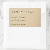 Rustieke  Kraft papier verpakking kaarsetiket Rechthoekige Sticker (Tas)