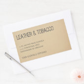 Rustieke  Kraft papier verpakking kaarsetiket Rechthoekige Sticker (Envelop)