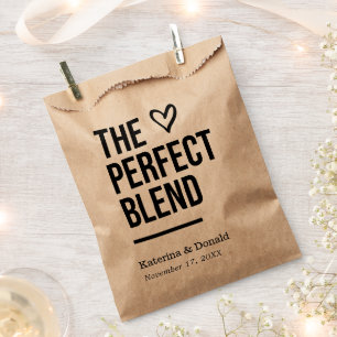 Rustieke Kraft Perfect Blend Huwelijksgunst Bedankzakje