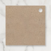 Rustieke Kraft Religieuze Cross Party Bedankjes Labels (Achterkant)