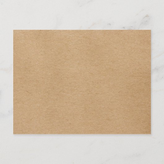 Rustieke Kraft Signature Script Trouw Uitnodiging Briefkaart (Achterkant)