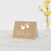 Rustieke Kraft Speciale Levering  Dank je wel Kaart (Gele Bloem)