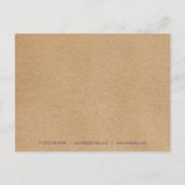 Rustieke Kraft Spring laat zaken achter dank u Briefkaart (Achterkant)