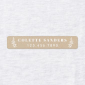 Rustieke Kraft Strijk Op Naamlabels Labels (Design 1)