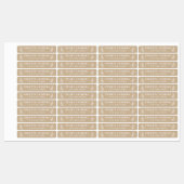 Rustieke Kraft Strijk Op Naamlabels Labels (Vel)