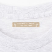 Rustieke Kraft Strijk Op Naamlabels Labels (Aangebracht)