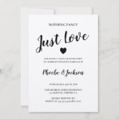 Rustieke Kraft Trouw Elopement Informele Feest Kaart (Voorkant)