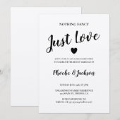 Rustieke Kraft Trouw Elopement Informele Feest Kaart (Voorkant / Achterkant)