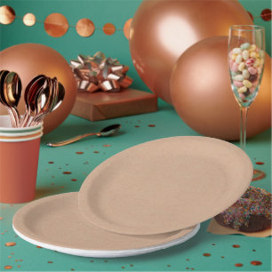 Rustieke Kraft Uitzicht 9" Wegwerp Papieren Bord