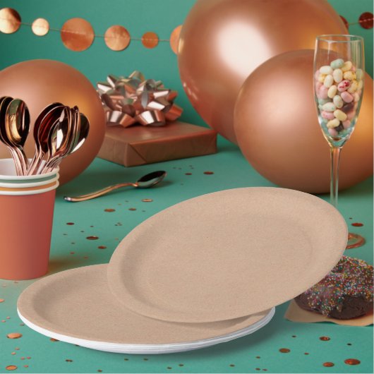 Rustieke Kraft Uitzicht 9" Wegwerp Papieren Bord (Multi)