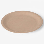 Rustieke Kraft Uitzicht 9" Wegwerp Papieren Bord (Gekanteld)