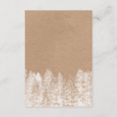 Rustieke kraft verlichting winter pijnbomen recept informatiekaartje (Achterkant)