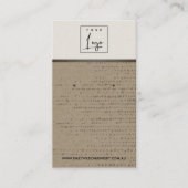 RUSTIEKE KRAFT WITTE STIPPEN STUD OORBEL DISPLAY K VISITEKAARTJE (Voorkant)