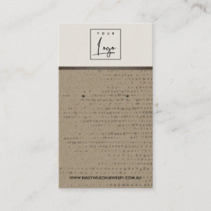 RUSTIEKE KRAFT WITTE STIPPEN STUD OORBEL DISPLAY K VISITEKAARTJE