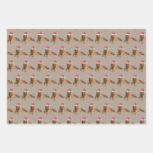 Rustieke Kraft Woodland Forest Safari Dieren Inpakpapier Vel (Voorkant 2)