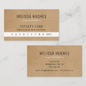 Rustieke Kraft Zakelijke Klant Klantenkaartje (Voorkant / Achterkant)