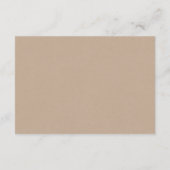 Rustieke Kraft, Zwarte letterkleur, Trouw RSVP kaa Informatiekaartje (Achterkant)