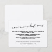 Rustieke Kraftpapier Accommodatiekaarten Informatiekaartje (Voorkant / Achterkant)