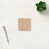 Rustieke kraftpapier stijl gepersonaliseerd post-it® notes (Kantoor)