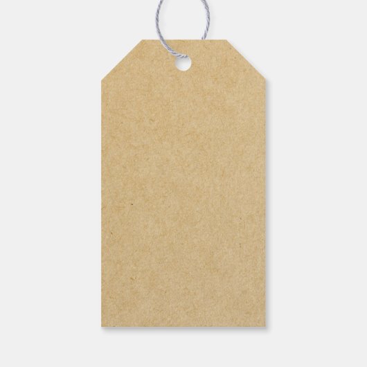 Rustieke Kraft's meer Liefde Custom Wedding Favor  Cadeaulabel (Achterkant)