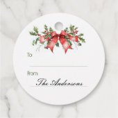 Rustieke krans bedankjes labels (Achterkant)