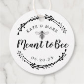 Rustieke krans bedoeld om te zijn bruiloft ronde bedankjes labels (Voorkant)