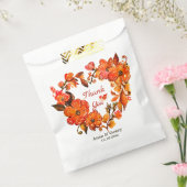 Rustieke krans Bloemen Dank u Bedankzakje (Gezegeld)