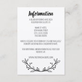 Rustieke krans bruiloft behuizing Kaart (Voorkant)