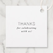 Rustieke krans bruiloft monogram dank u bedankjes labels (Achterkant)