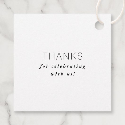 Rustieke krans bruiloft monogram dank u bedankjes labels (Achterkant)