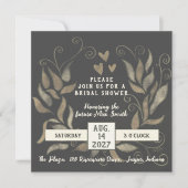 Rustieke krans Elegant Inspirivity Vrijgezellenfee Kaart (Voorkant)