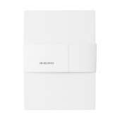 Rustieke krans Initialen Uitnodigingen Wikkel (Achterkant Voorbeeld)