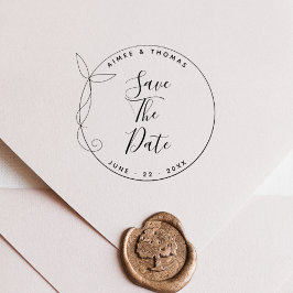  rustieke krans Save the Date Wedding Rubberstempel