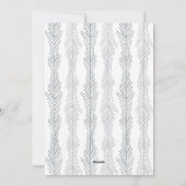 Rustieke Krans & Zilveren Borstel Script Vakantief Feestdagenkaart (Achterkant)