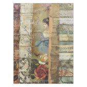Rustieke krant Patchwork Collage (10) Tafelkleed (Voorkant)
