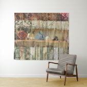 Rustieke  krant Patchwork Collage (10) Wandkleed (In Situ (horizontaal))