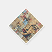 Rustieke krant Patchwork Collage (11) Servet (Hoek)