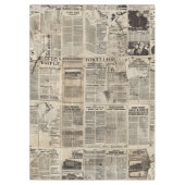 Rustieke krant Patchwork Collage (1) Tafelkleed (Voorkant)