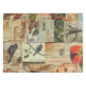 Rustieke  krant Patchwork Collage (5) Tafelkleed (Voorkant (Horizontaal))