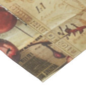 Rustieke  krant Patchwork Collage (5) Tafelkleed (Gekanteld)