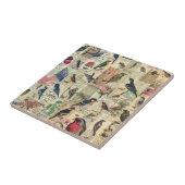 Rustieke  krant Patchwork Collage (5) Tegeltje (Zijkant)