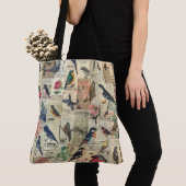 Rustieke  krant Patchwork Collage (5) Tote Bag (Dichtbij)