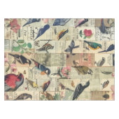 Rustieke krant Patchwork Collage (6) Tafelkleed (Voorkant (Horizontaal))