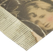 Rustieke krant Patchwork Collage (7) Tafelkleed (Gekanteld)