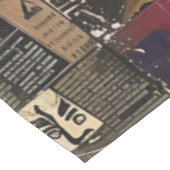 Rustieke krant Patchwork Collage (8) Tafelkleed (Gekanteld)