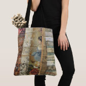 Rustieke  krant Patchwork Collage (9) Tote Bag (Dichtbij)