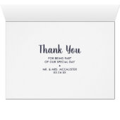 Rustieke kreeft bruiloft dank u kaart (Binenzijde Horizontaal (Onderkant))