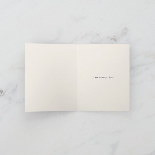 Rustieke kreeft donkerblauw strand bruiloft bedankkaart (Binnen)